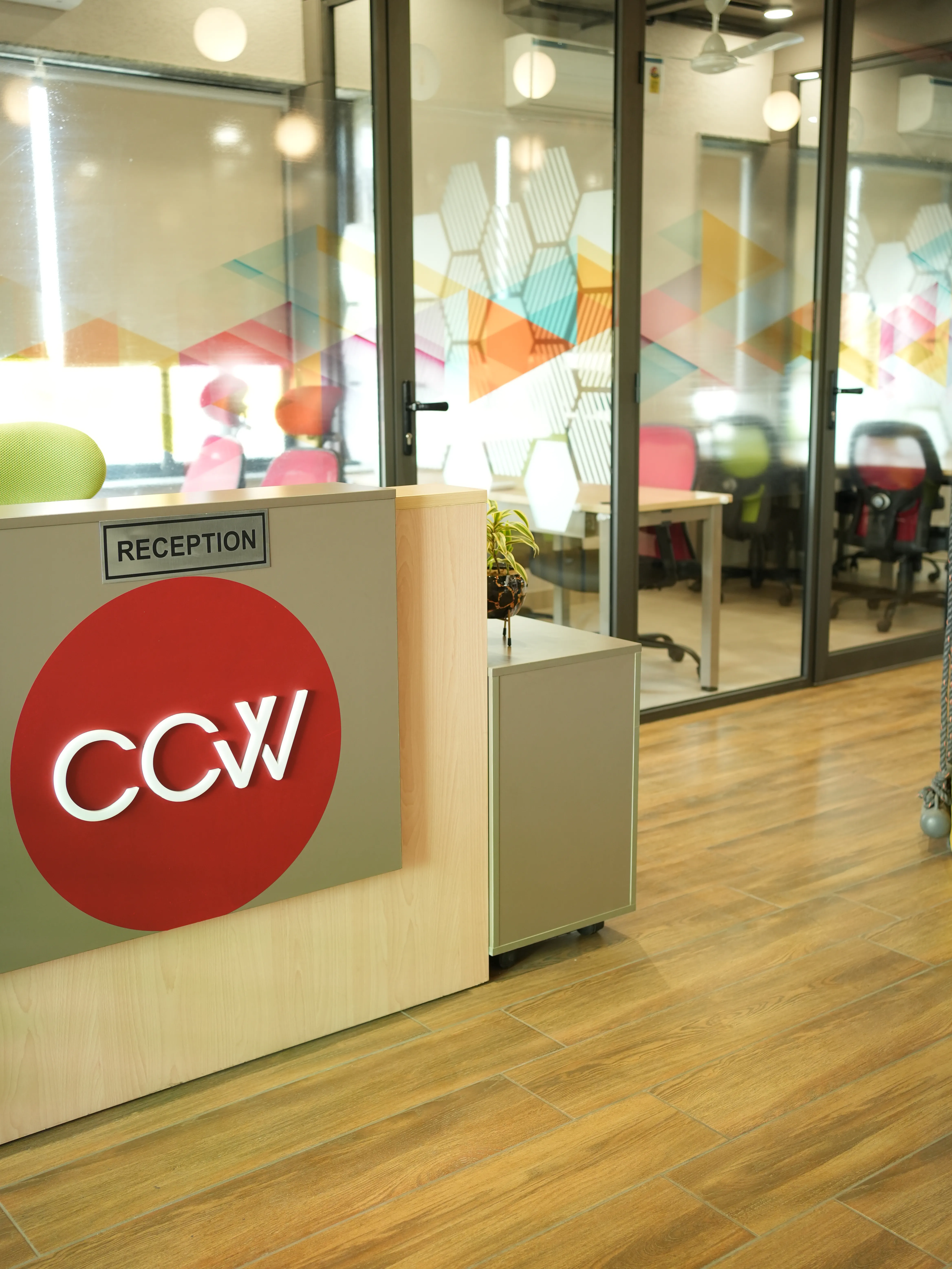 CCW reception desk at Creware Malviya Nagar