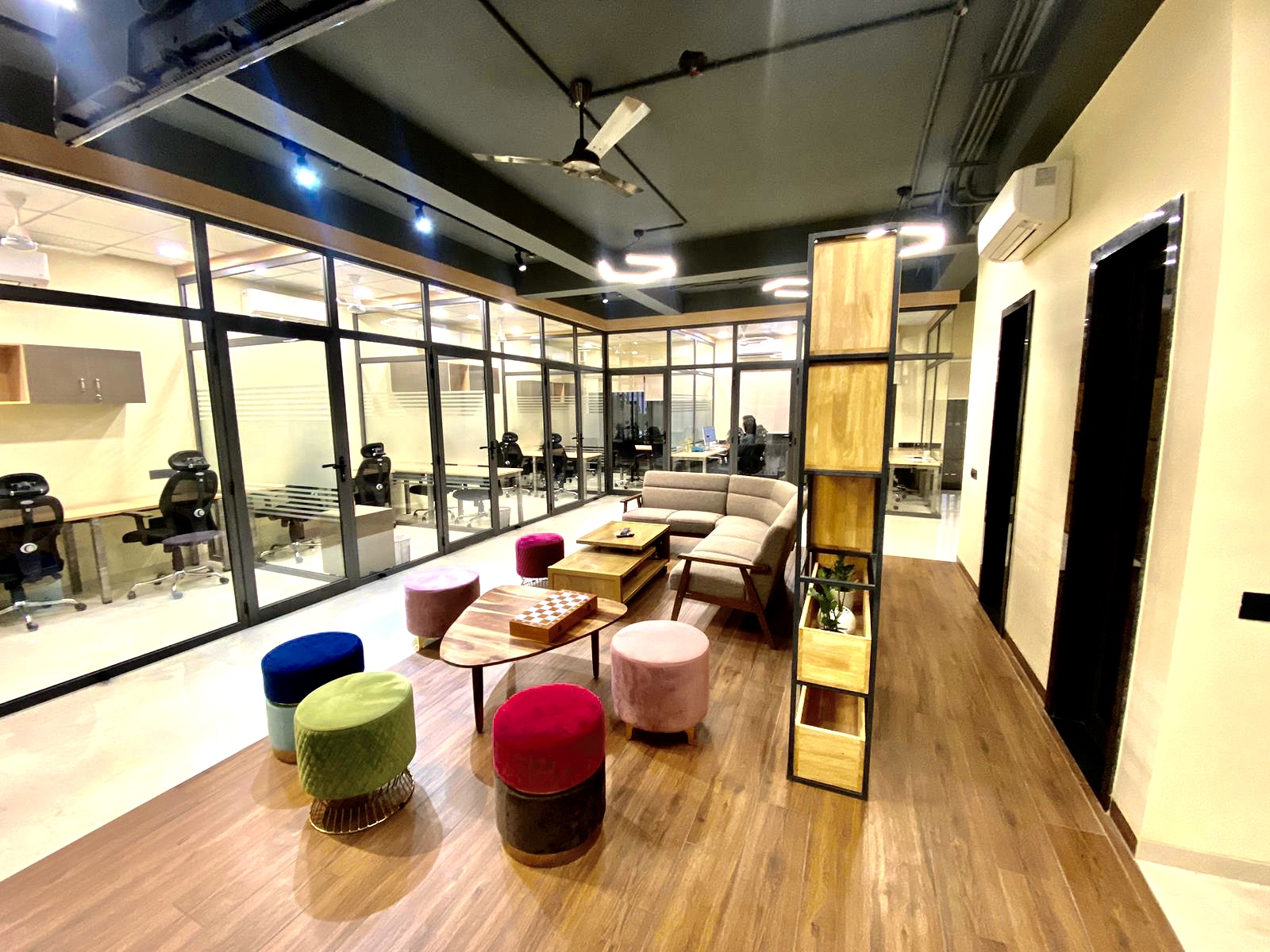 Professional at dedicated coworking desk Bangalore