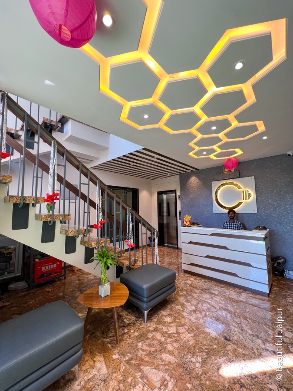 Branded managed office entrance Jaipur